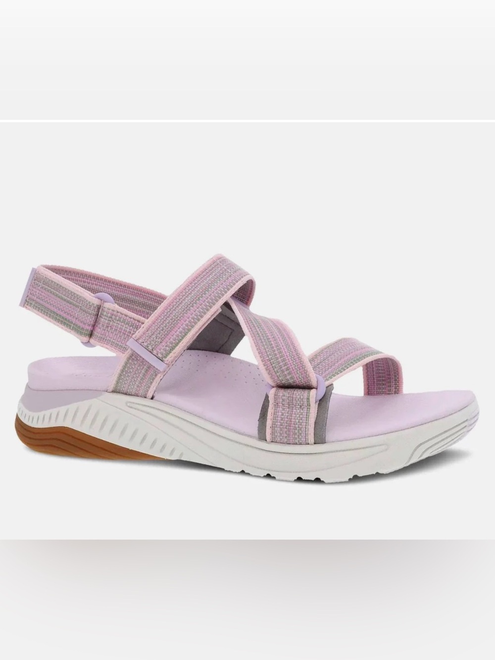 Dansko Women's Rayna Adjustable Strappy Sandals In Lilac Multi Webbing